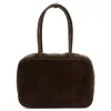  Dámska kožená kabelka cez rameno Luka 25-067 hnedá 35 x 24 x 12 cm