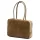  Dámska kožená kabelka cez rameno Luka 25-067 v lieskovo-orieškovej farbe 35 x 24 x 12 cm
