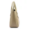 Dámska kožená kabelka cez rameno, crossbody kabelka Luka 25-061 béžovej farby 39 x 26 x 14 cm