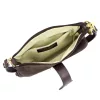  Dámska hnedá semišová kožená kabelka cez rameno Luka 25-068 25 x 16 x 5 cm