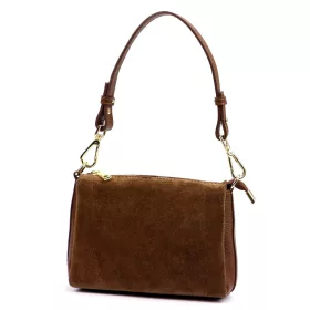    Dámska kožená kabelka Luka 24-098 hnedá, cez rameno 22 x 14 x 7 cm
