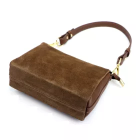    Dámska kožená kabelka Luka 24-098 hnedá, cez rameno 22 x 14 x 7 cm