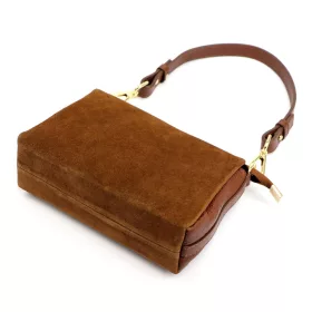    Dámska kožená kabelka Luka 24-098 v koňakovej farbe, taška cez rameno 22 x 14 x 7 cm