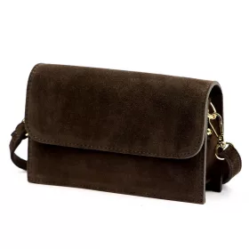    Dámska kožená kabelka cez rameno Luka 25-070 hnedej farby 19,5 x 12 x 7 cm