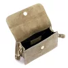  Dámska kožená kabelka cez rameno Luka 25-070 v béžovej farbe 19,5 x 12 x 7 cm