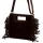 Dámska kožená kabelka Luka 25-072 tmavohnedá, crossbody 32 x 30 x 6 cm