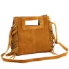  Dámska kožená crossbody kabelka Luka 25-072 v koňakovej farbe 32 x 30 x 6 cm