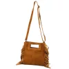  Dámska kožená crossbody kabelka Luka 25-072 v koňakovej farbe 32 x 30 x 6 cm