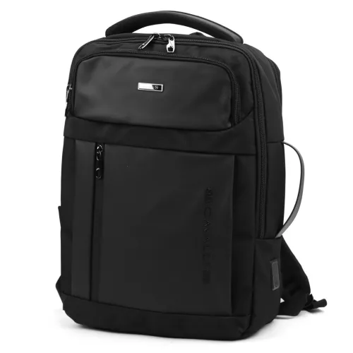 B.Cavalli BC1283 čierny polyesterový batoh 33 x 44 x 14 cm