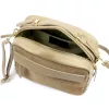  Dámska kožená kabelka Luka 25-062 v lieskovo-orieškovej farbe, crossbody 24 x 17 x 11 cm