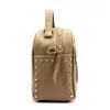  Dámska kožená kabelka Luka 25-062 v lieskovo-orieškovej farbe, crossbody 24 x 17 x 11 cm