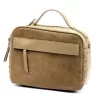  Dámska kožená kabelka Luka 25-062 v lieskovo-orieškovej farbe, crossbody 24 x 17 x 11 cm