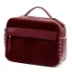  Dámska kožená kabelka Luka 25-062 bordovej farby, crossbody 24 x 17 x 11 cm