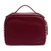  Dámska kožená kabelka Luka 25-062 bordovej farby, crossbody 24 x 17 x 11 cm