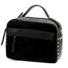  Dámska kožená kabelka Luka 25-062 čierna, crossbody 24 x 17 x 11 cm
