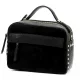  Dámska kožená kabelka Luka 25-062 čierna, crossbody 24 x 17 x 11 cm