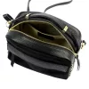 Dámska kožená kabelka Luka 25-062 čierna, crossbody 24 x 17 x 11 cm