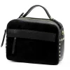  Dámska kožená kabelka Luka 25-062 čierna, crossbody 24 x 17 x 11 cm