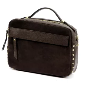    Dámska kožená kabelka Luka 25-062 hnedá, crossbody 24 x 17 x 11 cm