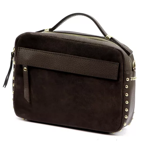  Dámska kožená kabelka Luka 25-062 hnedá, crossbody 24 x 17 x 11 cm