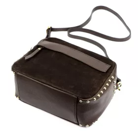    Dámska kožená kabelka Luka 25-062 hnedá, crossbody 24 x 17 x 11 cm