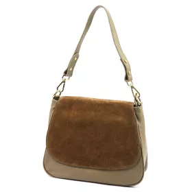    Dámska kožená kabelka Luka 25-076 v béžovej farbe 30 x 26 x 13 cm