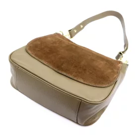    Dámska kožená kabelka Luka 25-076 v béžovej farbe 30 x 26 x 13 cm