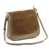  Dámska kožená kabelka Luka 25-076 v béžovej farbe 30 x 26 x 13 cm