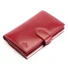  Dámska kožená peňaženka EL FORREST 955-480 s RFID červenou farbou 10 x 14,5 x 3,5 cm