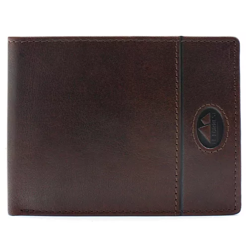  Pánska peňaženka z hovädzej kože EL FORREST 899-22 s RFID v hnedej farbe 12 x 9,5 x 2,5 cm