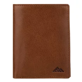    Pánska peňaženka z hovädzej kože EL FORREST 859-26 s RFID hnedou ochranou 10 x 13 x 2,5 cm