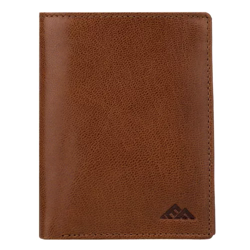  Pánska peňaženka z hovädzej kože EL FORREST 859-26 s RFID hnedou ochranou 10 x 13 x 2,5 cm