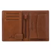  Pánska peňaženka z hovädzej kože EL FORREST 859-26 s RFID hnedou ochranou 10 x 13 x 2,5 cm