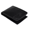  Pánska kožená peňaženka EL FORREST 851/A-61 s RFID čipom, čierna, 11 x 8 x 2,5 cm