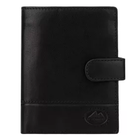    Pánska peňaženka EL FORREST 712-61 s RFID, čierna, z hovädzej kože, 10 x 13 x 3 cm