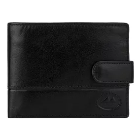    Pánska peňaženka z hovädzej kože EL FORREST 709-61 s RFID, čierna, 13 x 9,5 x 3 cm