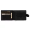  Pánska peňaženka z hovädzej kože EL FORREST 709-61 s RFID, čierna, 13 x 9,5 x 3 cm