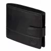  Pánska peňaženka z hovädzej kože EL FORREST 709-61 s RFID, čierna, 13 x 9,5 x 3 cm