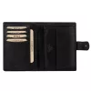  Pánska peňaženka z hovädzej kože EL FORREST 1403-61 s RFID, čierna, 10,5 x 13 x 2,8 cm