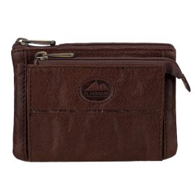    Dámska hnedá peňaženka z hovädzej kože EL FORREST 1005-22 12,5 x 8 x 2,5 cm