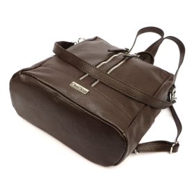   MiaMore 01-061 DOLLARO barna női marhabőr hátizsák 33 x 33 x 16 cm