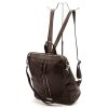 MiaMore 01-061 DOLLARO barna női marhabőr hátizsák 33 x 33 x 16 cm
