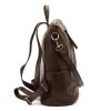 MiaMore 01-061 DOLLARO barna női marhabőr hátizsák 33 x 33 x 16 cm