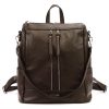 MiaMore 01-061 DOLLARO barna női marhabőr hátizsák 33 x 33 x 16 cm