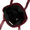 Dámska kožená kabelka MiaMore 01-058 DOLLARO bordovej farby 40 x 30 x 12 cm