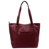 Dámska kožená kabelka MiaMore 01-058 DOLLARO bordovej farby 40 x 30 x 12 cm