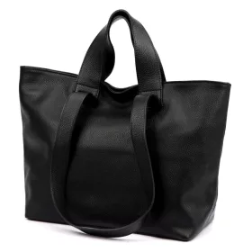    Dámska kožená kabelka Luka 25-078 DOLLARO čierna 43 x 30 x 17 cm