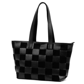    Dámska kožená kabelka Luka 25-080 čierna 45 x 29 x 14 cm