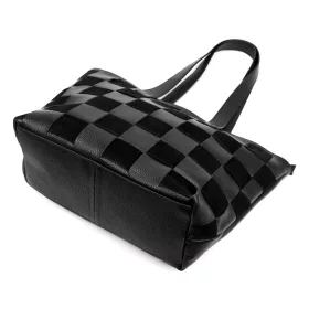    Dámska kožená kabelka Luka 25-080 čierna 45 x 29 x 14 cm