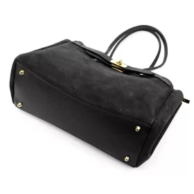    Dámska kabelka cez rameno Camilla PREMIUM 10.004 čierna, semišová, 37 x 24 x 14 cm
